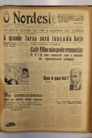 Página do jornal O Nordeste de novembro de 1950