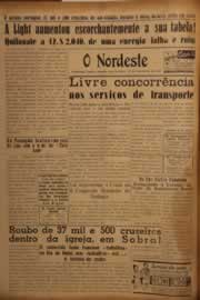 Página do jornal O Nordeste de dezembro de 1950