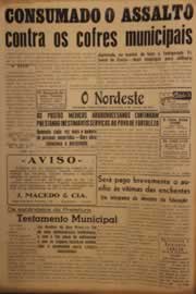 Página do jornal O Nordeste de janeiro de 1951