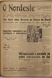 Página do jornal O Nordeste de fevereiro de 1951