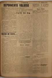 Página do jornal O Nordeste de fevereiro de 1951
