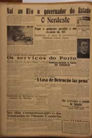 Página do jornal O Nordeste de fevereiro de 1951