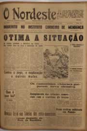 Página do jornal O Nordeste de fevereiro de 1951