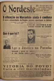 Página do jornal O Nordeste de março de 1951