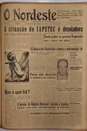 Página do jornal O Nordeste de março de 1951