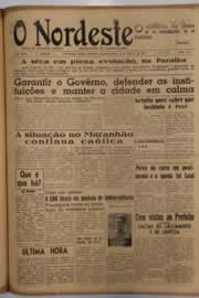 Página do jornal O Nordeste de março de 1951