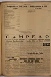Página do jornal O Nordeste de março de 1951