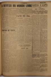 Página do jornal O Nordeste de março de 1951