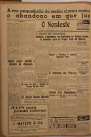Página do jornal O Nordeste de março de 1951
