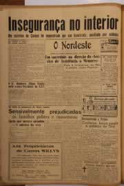Página do jornal O Nordeste de março de 1951