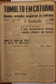 Página do jornal O Nordeste de março de 1951