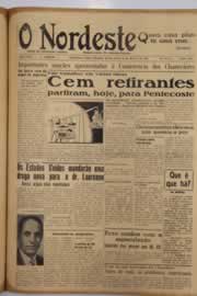 Página do jornal O Nordeste de março de 1951
