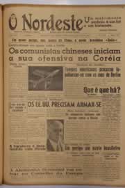 Página do jornal O Nordeste de abril de 1951