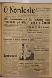 Página do jornal O Nordeste de abril de 1951