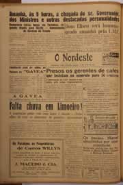 Página do jornal O Nordeste de abril de 1951