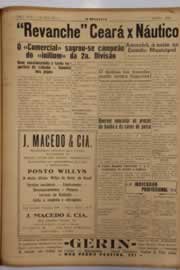 Página do jornal O Nordeste de abril de 1951