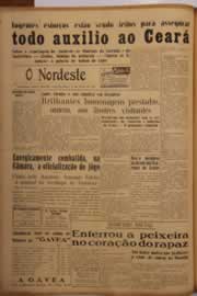 Página do jornal O Nordeste de abril de 1951
