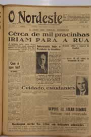 Página do jornal O Nordeste de abril de 1951