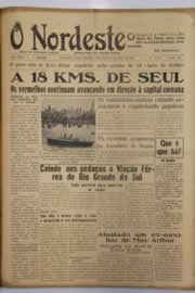 Página do jornal O Nordeste de abril de 1951