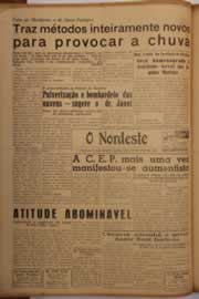 Página do jornal O Nordeste de abril de 1951