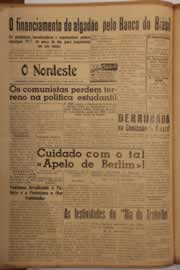 Página do jornal O Nordeste de abril de 1951