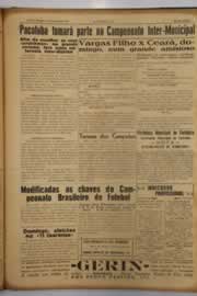 Página do jornal O Nordeste de maio de 1951
