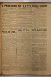 Página do jornal O Nordeste de maio de 1951