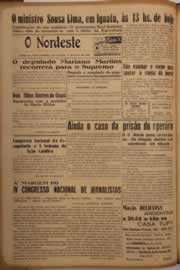 Página do jornal O Nordeste de maio de 1951