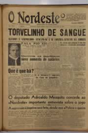 Página do jornal O Nordeste de maio de 1951