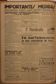 Página do jornal O Nordeste de maio de 1951