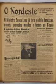 Página do jornal O Nordeste de maio de 1951