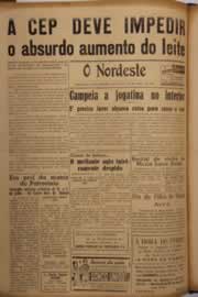 Página do jornal O Nordeste de junho de 1951