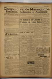 Página do jornal O Nordeste de junho de 1951