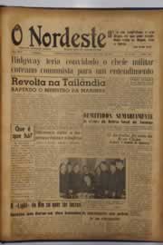 Página do jornal O Nordeste de junho de 1951