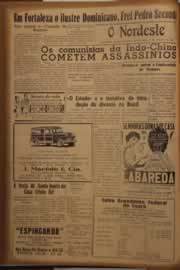 Página do jornal O Nordeste de agosto de 1951