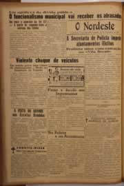 Página do jornal O Nordeste de setembro de 1951