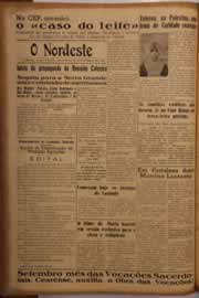 Página do jornal O Nordeste de setembro de 1951