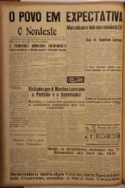 Página do jornal O Nordeste de setembro de 1951
