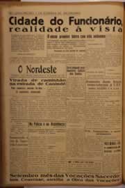 Página do jornal O Nordeste de setembro de 1951