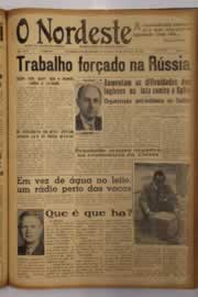 Página do jornal O Nordeste de outubro de 1951