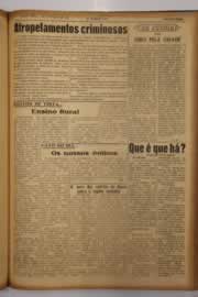 Página do jornal O Nordeste de novembro de 1951