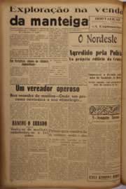 Página do jornal O Nordeste de novembro de 1951