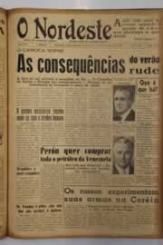 Página do jornal O Nordeste de novembro de 1951