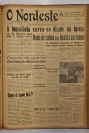 Página do jornal O Nordeste de novembro de 1951