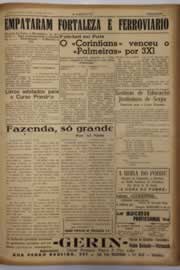 Página do jornal O Nordeste de janeiro de 1952