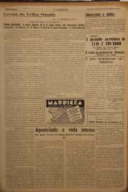 Página do jornal O Nordeste de janeiro de 1952