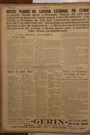 Página do jornal O Nordeste de março de 1952