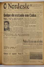 Página do jornal O Nordeste de março de 1952