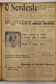 Página do jornal O Nordeste de março de 1952