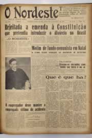 Página do jornal O Nordeste de março de 1952
